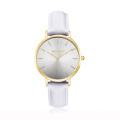 Fashion popular lady watch with Japan movement lady watch with logo printed top grain strap wrist watches